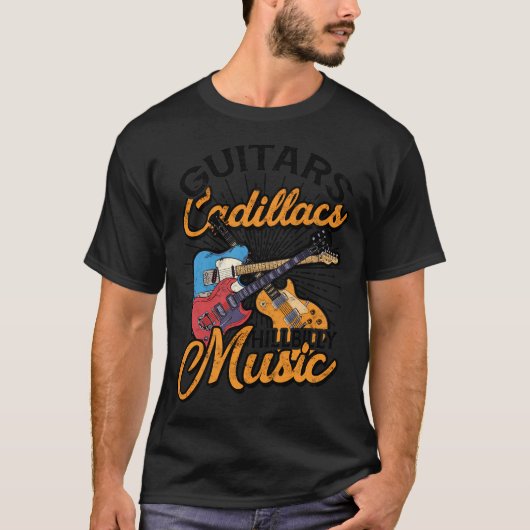 Gitarren Cadillacs Hillbilly Music - Texte und Soh T-Shirt (Vorderseite)