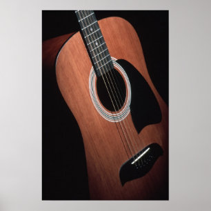 Gitarren-Druck ohne Grenzen Poster