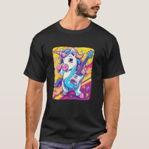 Gitarren-Einhorn-Kostüm für elektrische Gitarrenli T-Shirt