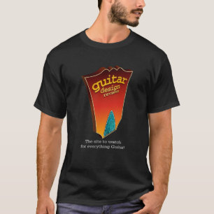 Gitarren-Entwurfs-Bericht-Dunkelheits-T-Shirt T-Shirt