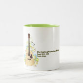 Gitarren-Entwurfs-Tasse 2013 Zweifarbige Tasse (Mittel)