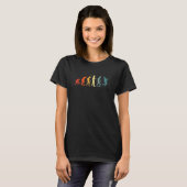 Gitarren-Evolution Gitarre Gitarrist E-Gitarre T-Shirt (Vorne ganz)