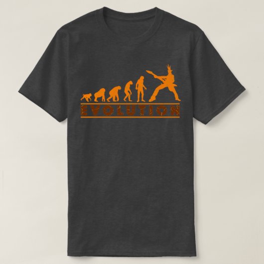 Gitarren-Evolution Punk T-Shirt (Design vorne)