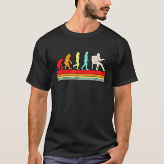 Gitarren-Evolution Retro Vintage Lustiges Design f T-Shirt