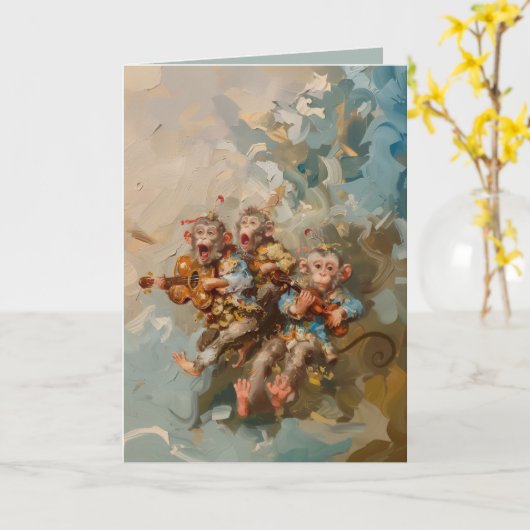 Gitarren - Faltkarte Karte (Gelbe Blume)