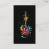 Gitarren-Farbe platsch Visitenkarte (Rückseite)