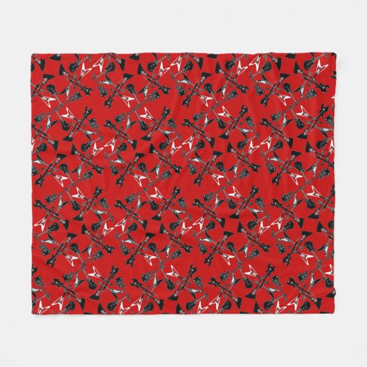 Gitarren-Fleece-Decke Fleecedecke (Vorderseite (Horizontal))