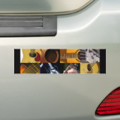 Gitarren-Foto-Collage Autoaufkleber (Auf Auto)