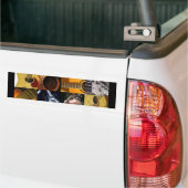 Gitarren-Foto-Collage Autoaufkleber (Auf Lkw)
