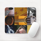 Gitarren-Foto-Collage Mousepad (Mit Mouse)