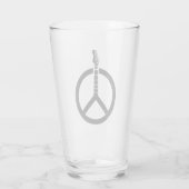 Gitarren-Friedenszeichen Glas (Rückseite)