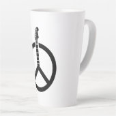 Gitarren-Friedenszeichen Milchtasse (Rechte Ecke)