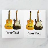 Gitarren für Musikliebhaber Karte (Innenseite)