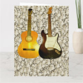 Gitarren für Musikliebhaber Karte (Rückseite)