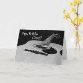 Gitarren-Geburtstags-Karte für Vater Karte (Gelbe Blume)