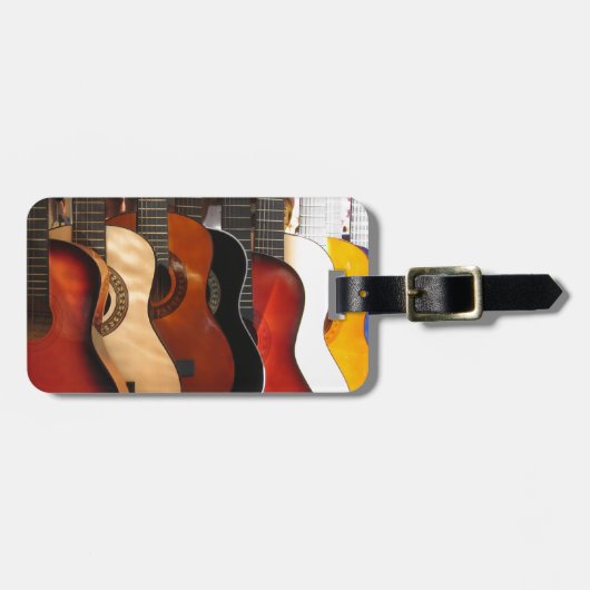 Gitarren Gepäckanhänger (Vorderseite horizontal)