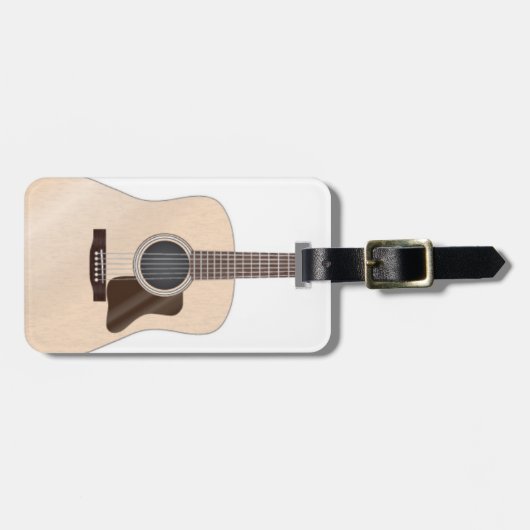 Gitarren-Gepäckanhänger Gepäckanhänger (Vorderseite horizontal)