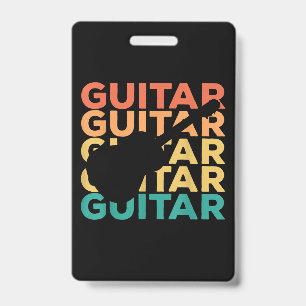 Gitarren-Geschenk   Akustikgitarre Gitarristen Ausweis