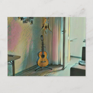 Gitarren-Geschenke für sie Postkarte