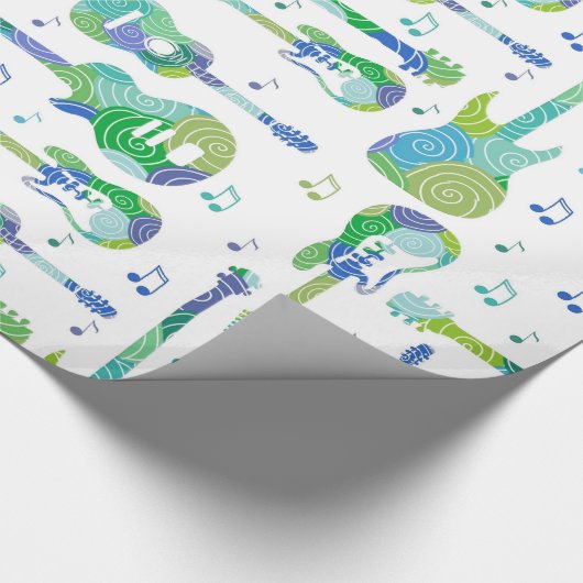 Gitarren Geschenkpapier (Ecke)