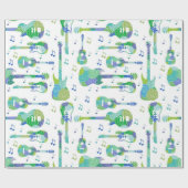 Gitarren Geschenkpapier (Flach)