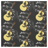 Gitarren-Gewebe - Dunkelheit Stoff (Muster)