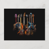 Gitarren Gitarristen Geschenk Begleitkarte (Rückseite)