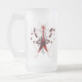 Gitarren-Gott Mattglas Bierglas (Links)
