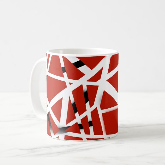 Gitarren-Gott-Tasse (rot) Kaffeetasse (Vorderseite Links)