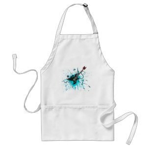 Gitarren-Graffiti - Emo Rockmusik-Band-Alternative Schürze