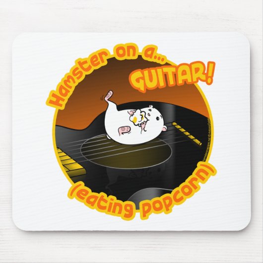 Gitarren-Hamster Mousepad (Vorne)