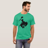Gitarren-Heldrodeocowboy zu Pferd T-Shirt (Vorne ganz)