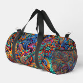 Gitarren im mandala-batik-Stil Duffle Bag (Rechte Ecke)