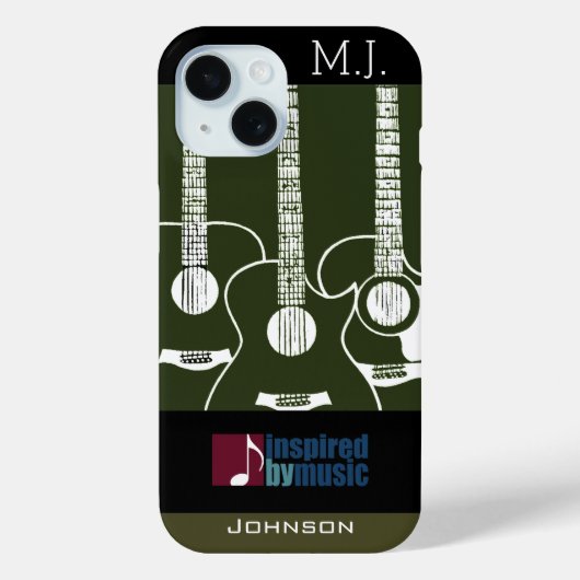 Gitarren-inspirierte Grafik Case-Mate iPhone Hülle (Rückseite)