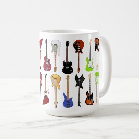 Gitarren Kaffeetasse (VorderseiteRechts)