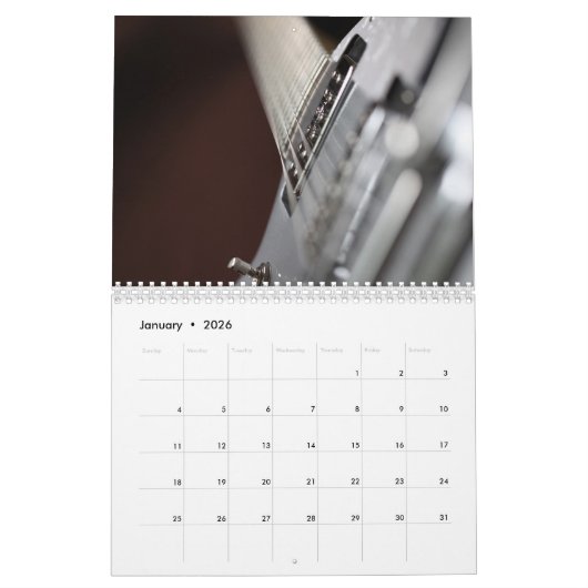 Gitarren - Kalender (Jan 2026)
