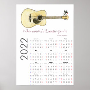 Gitarren-Kalender 2022 Poster