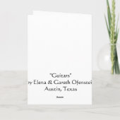 "Gitarren" Karte (Rückseite)