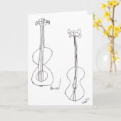"Gitarren" Karte (Gelbe Blume)
