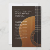 Gitarren-Klassik-Konzert-Programm Einladung (Vorderseite)