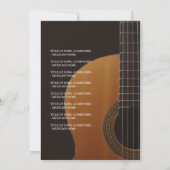 Gitarren-Klassik-Konzert-Programm Einladung (Rückseite)