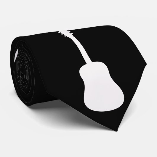 Gitarren-Klassiker-Silhouette Krawatte (Gerollt)
