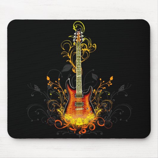 Gitarren-Kunst 1 Mousepad (Vorne)