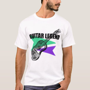 Gitarren-Legende Retro-Vintage-Illustration Tee
