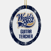 Gitarren-Lehrer-Geschenk-Verzierung Keramikornament (Rechts)