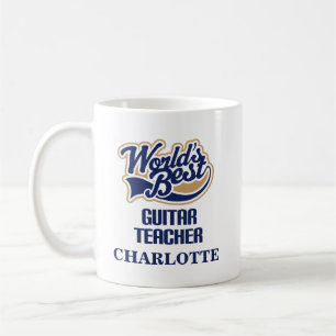 Gitarren-Lehrer-personalisiertes Tassen-Geschenk Kaffeetasse