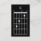 Gitarren-Lehrer Visitenkarte (Rückseite)