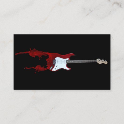 Gitarren-Lehrer Visitenkarte (Vorderseite)