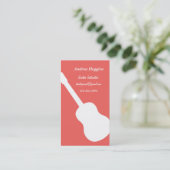 Gitarren-Lehrer-Visitenkarte Visitenkarte (Stehend Vorderseite)