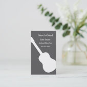 Gitarren-Lehrer-Visitenkarte Visitenkarte (Stehend Vorderseite)